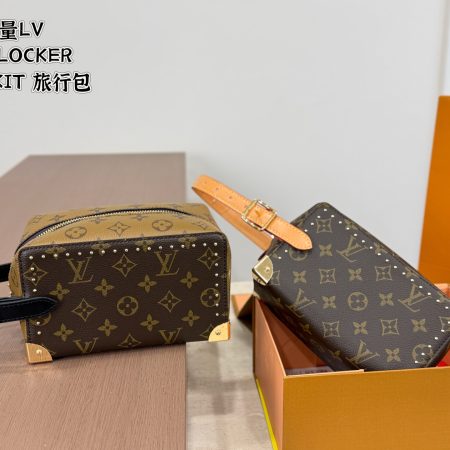 LV Locker Dopp Kit Trunk Monogram Bag - Image 3