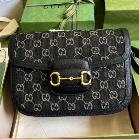 GUCCI 1955 Horsebit Shoulder Bag - Image 11