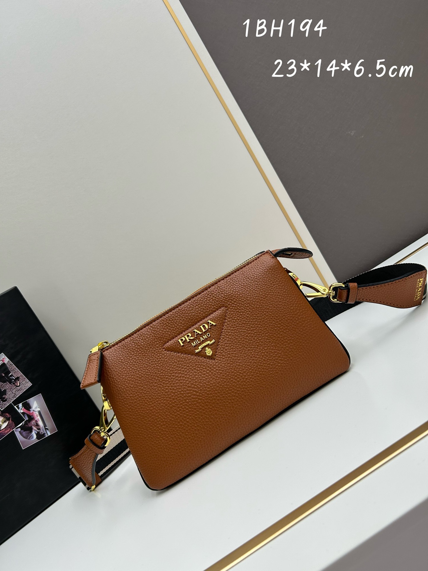Prada black leather tote Bag - Image 2