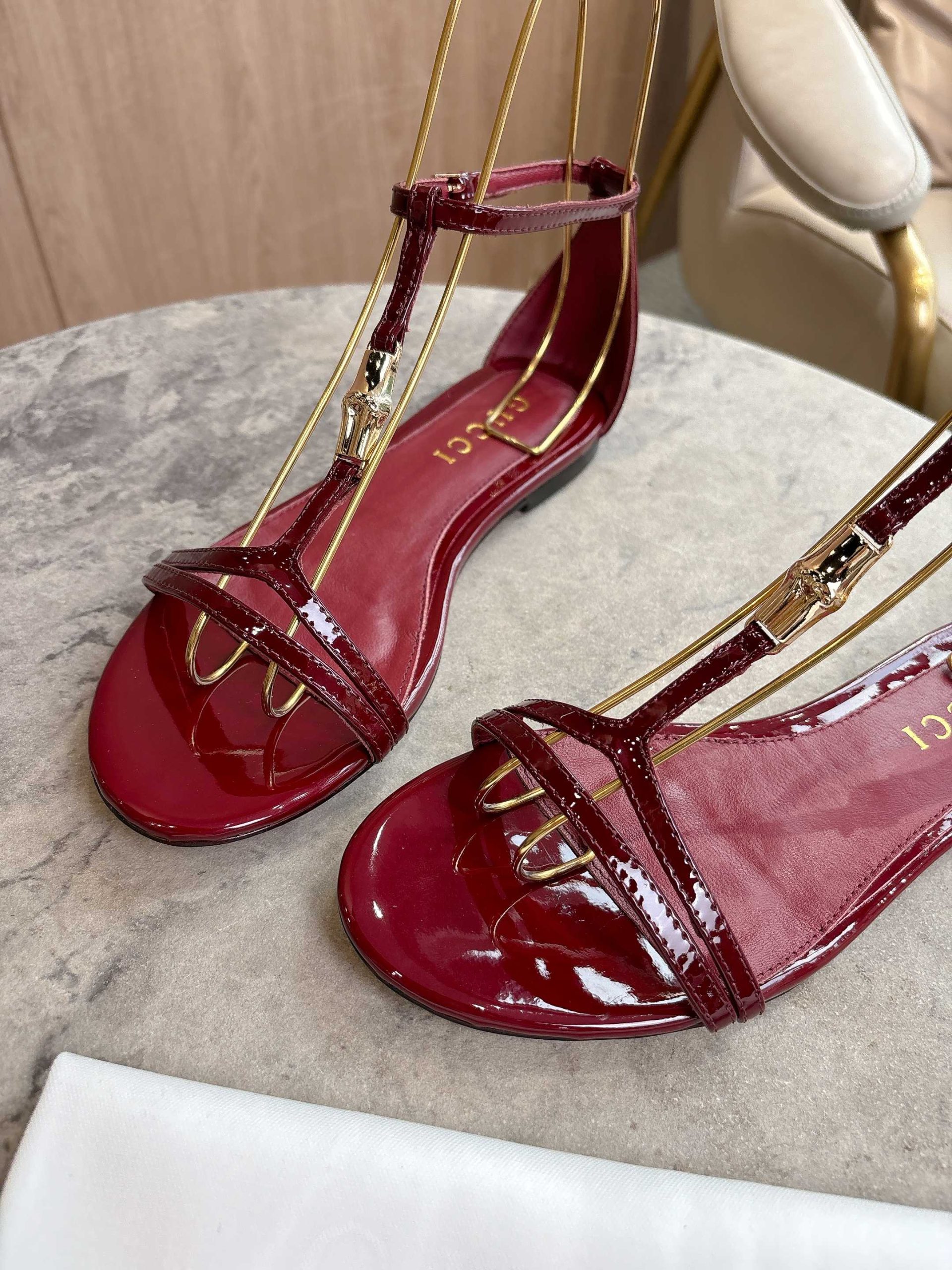 Gucci Bamboo Sandals - Image 9