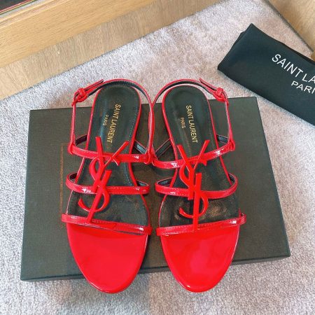 Saint Laurent YSL Open-toe Fashion Goes With Everything Slide Sandal - Image 6