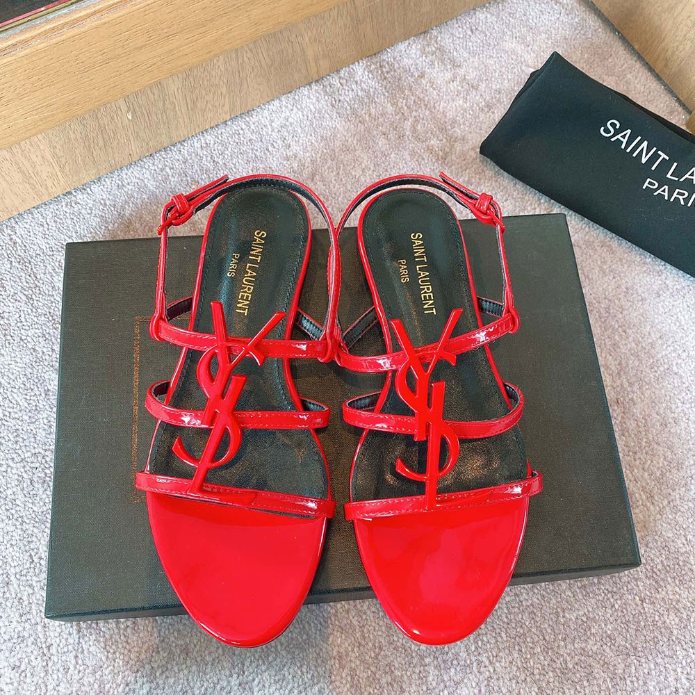 Saint Laurent YSL Open-toe Fashion Goes With Everything Slide Sandal - Image 6