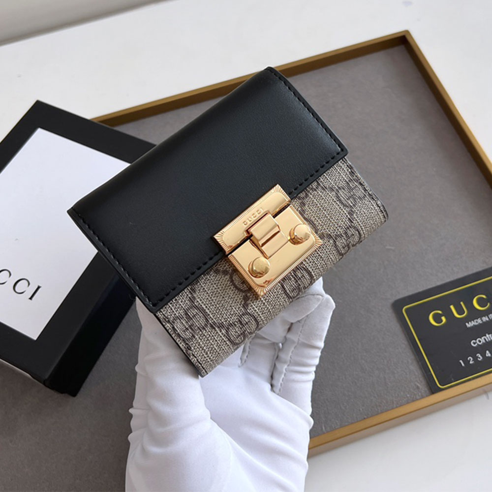 Gucci Padlock Three fold wallet - Image 1