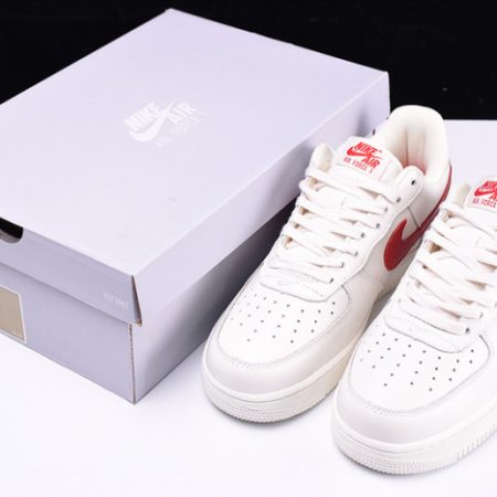 Nike Air Force 1 07 White Sport Red New Shoes 315122-126 - Image 5