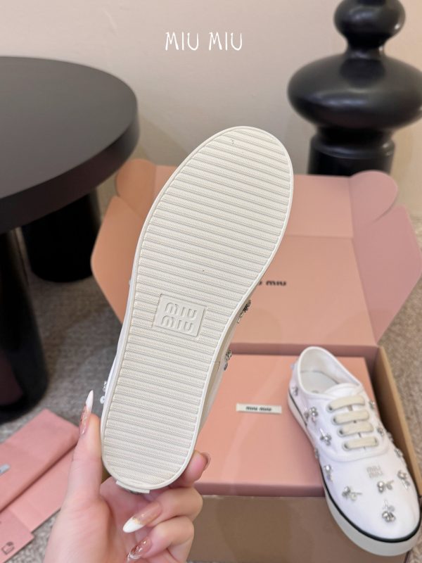 Miu Miu Embroidered Women Sneakers