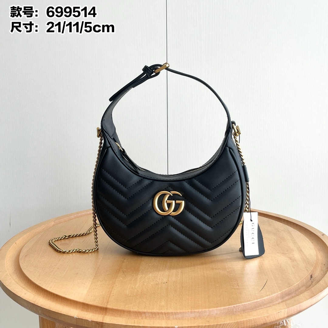 Gucci marmont mini crescent handbag - Image 1