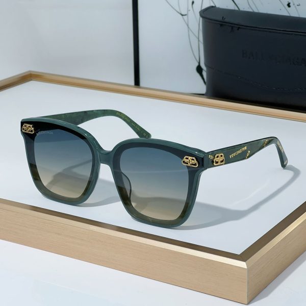 Balenciaga Mirror leg Logo  sunglasses Top quality