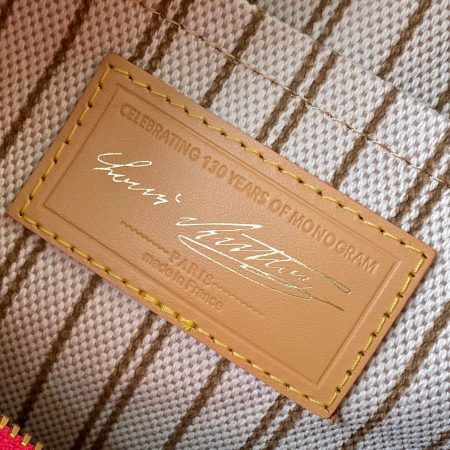 LV Speedy Bandoulière 25 Monogram Anniversary Canvas Bag Red - Image 10