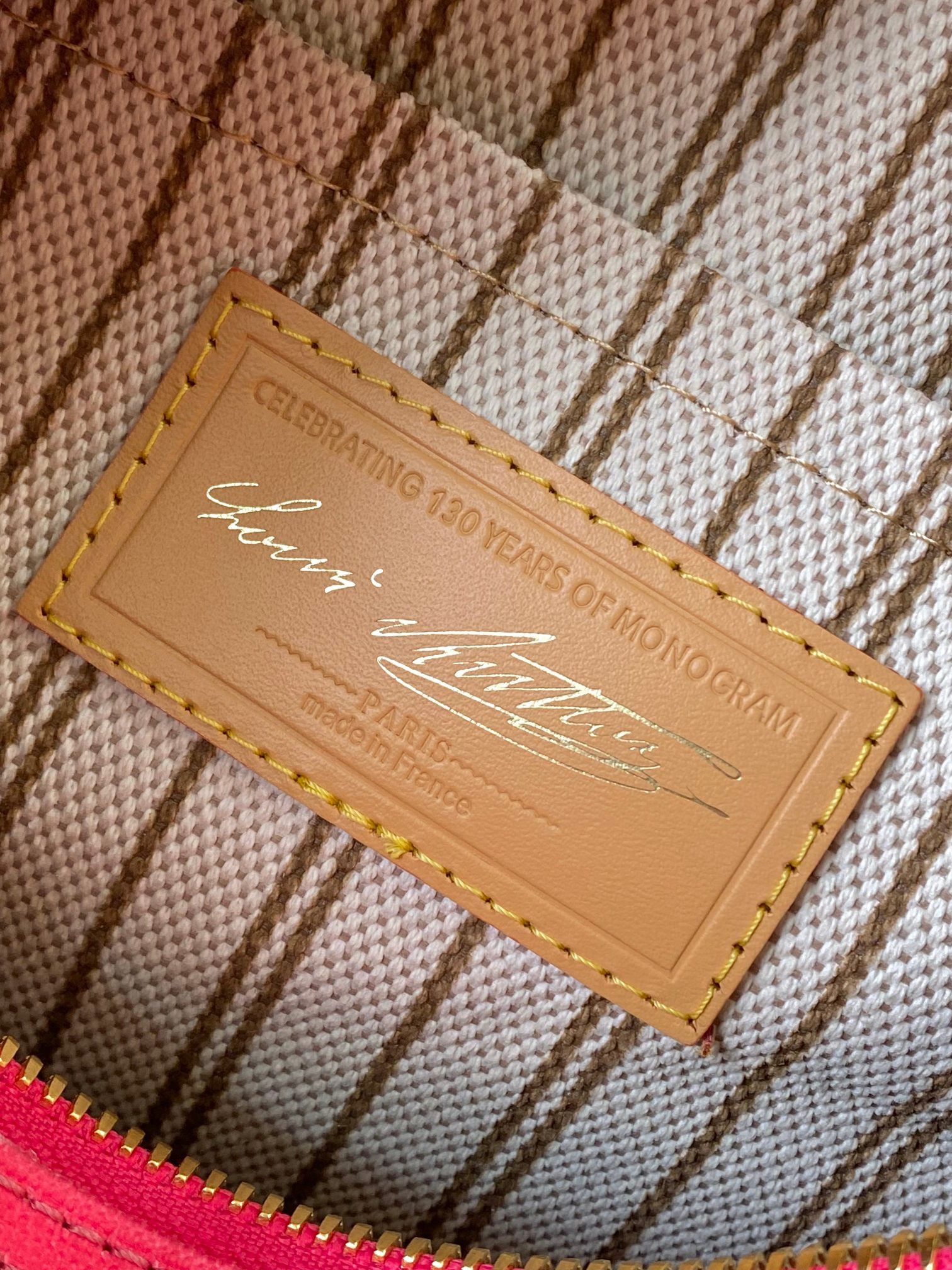 LV Speedy Bandoulière 25 Monogram Anniversary Canvas Bag Red - Image 10