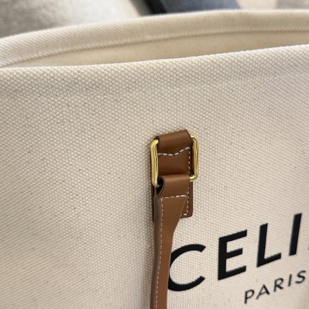 Celine Denim Canvas Tote Bag - Image 9