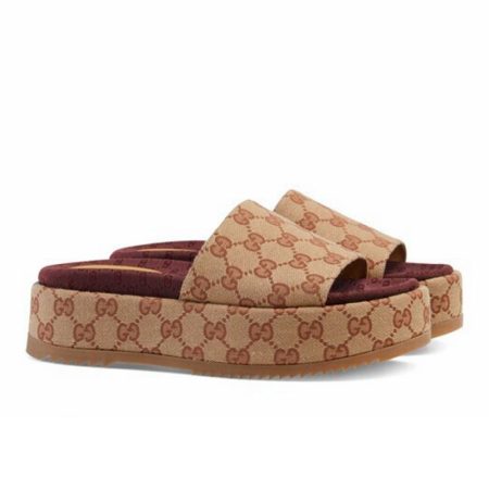 Gucci Platform Slide Sandals 623212 - Image 5