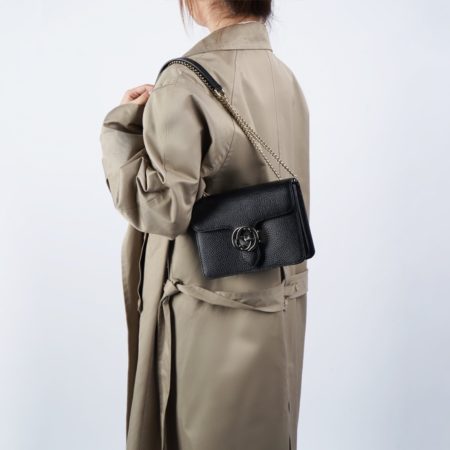 Gucci Litchi Pattern Crossbody Bag - Image 2