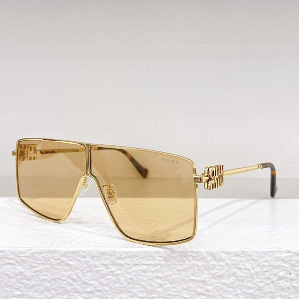 MIU MIU Thin Metal Mirror legs Sunglasses Top quality - Image 6