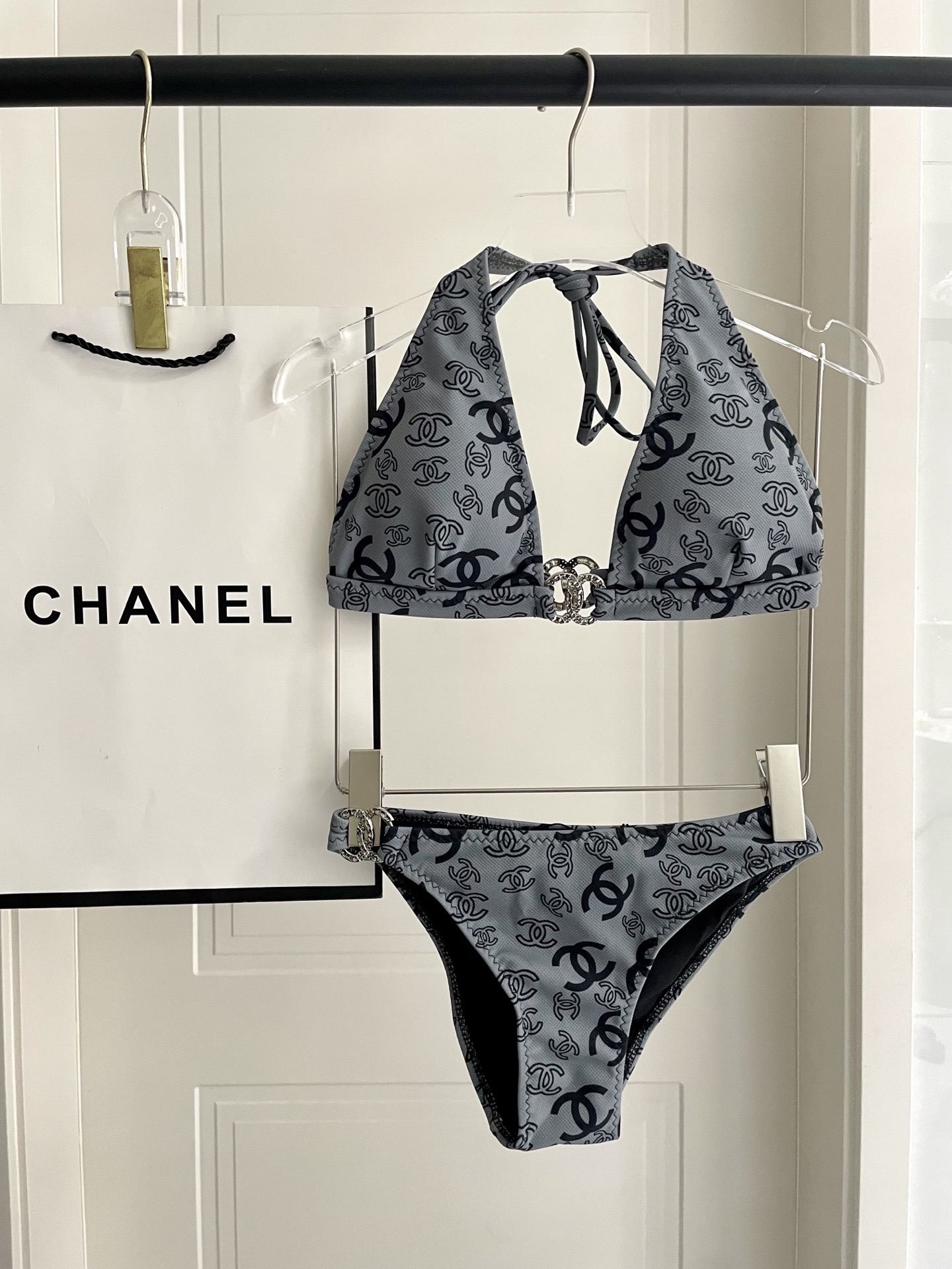 Chanel Two-Piece Swimsuit Swimwear - Image 1