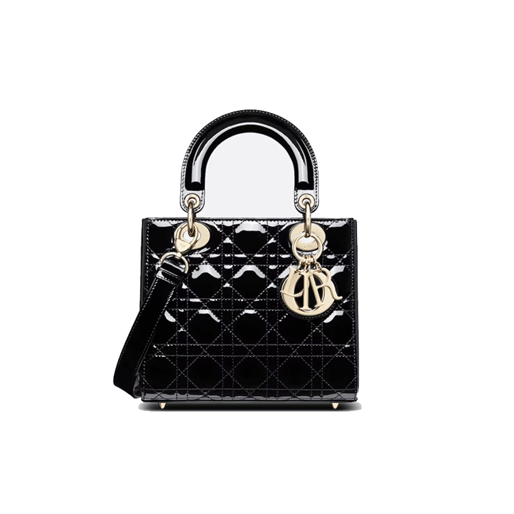 Dior Small Lady Bag Lacquered Calfskin Top Quality - Image 3