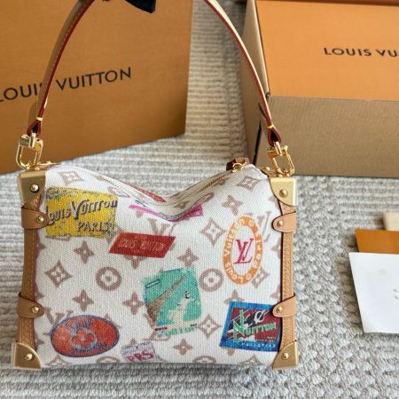 LV Lettering Canvas Tote Bag - Image 2