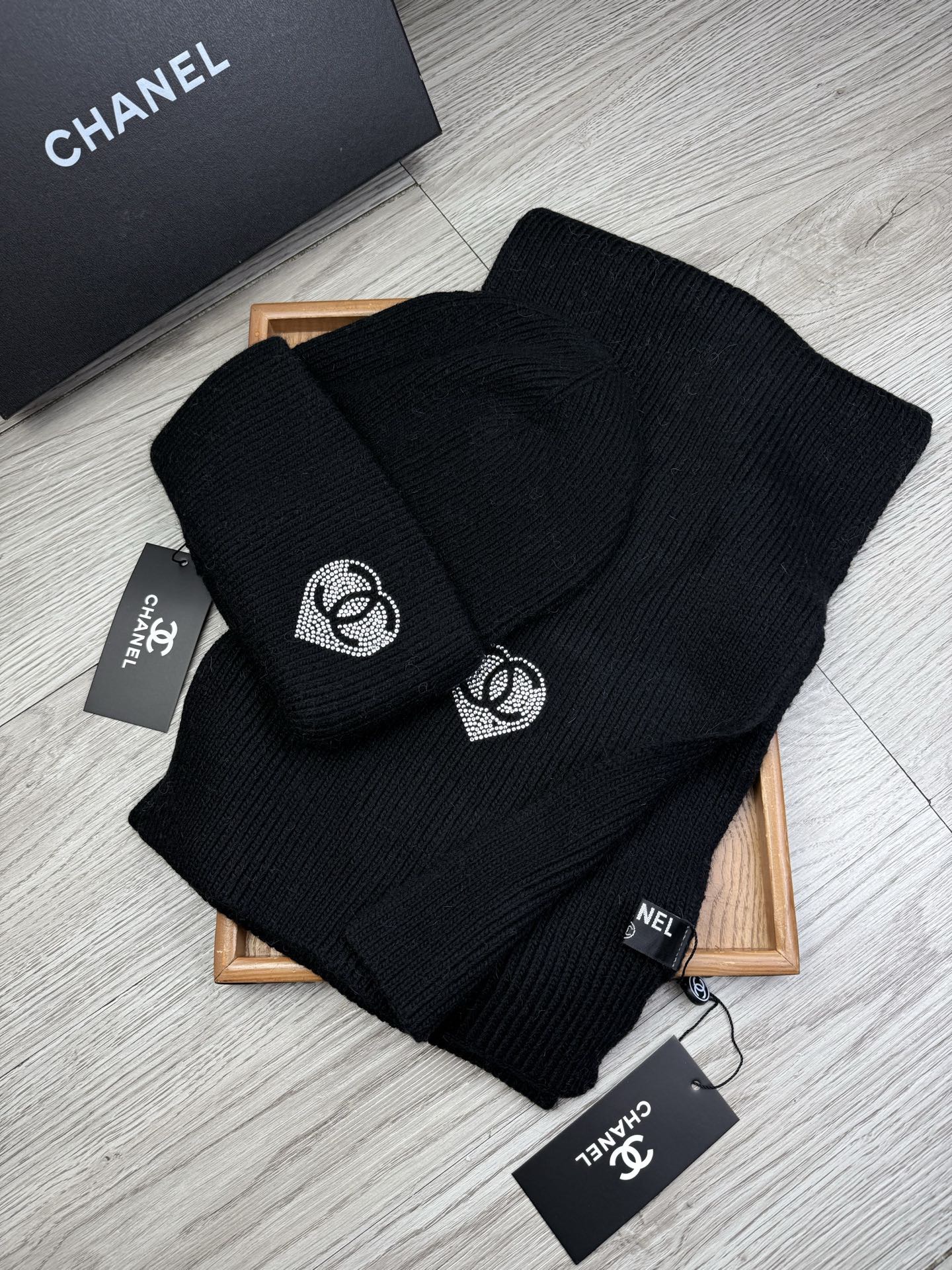 Chanel Winter Hats + Scarves - Image 4