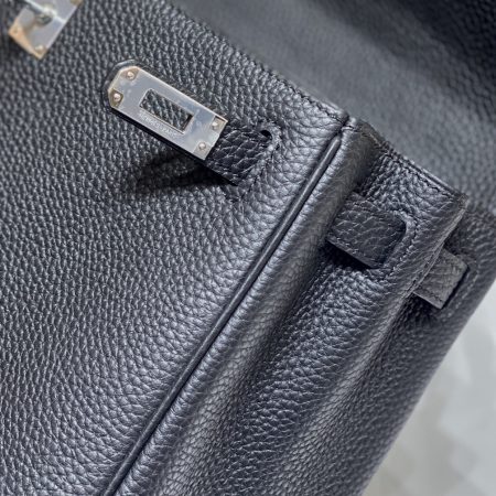 Hermès Kelly 25 black togo leather palladium hardware - Image 7