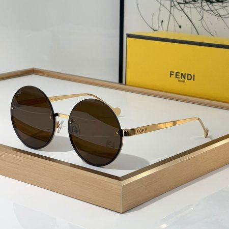 Fendi  Lightweight Round Sunglasses Top quality - Image 6