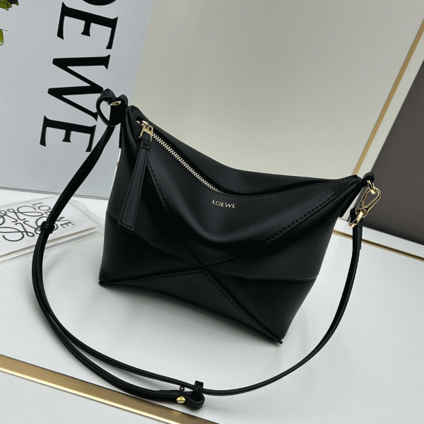 Loewe Puzzle Fold Pouch in Shiny Nappa Calfskin Bag