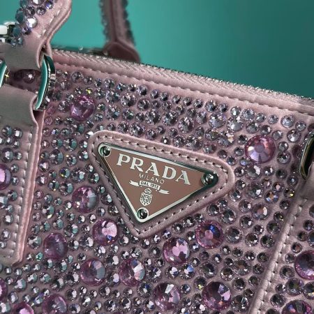 Prada Galleria Anti Crystal Handbag Pink - Image 7