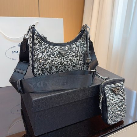 Prada Re-Edition  Crystal  Shoulder Messenger Bag - Image 4