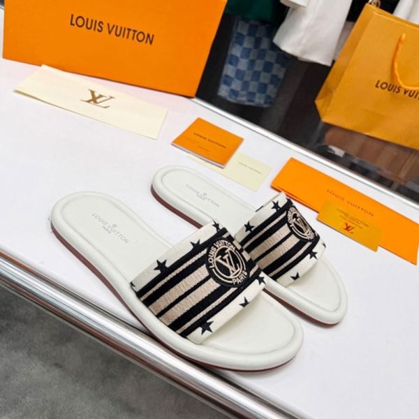 LV Magnetic Canvas Dashion Flip-flops Slide Sandal