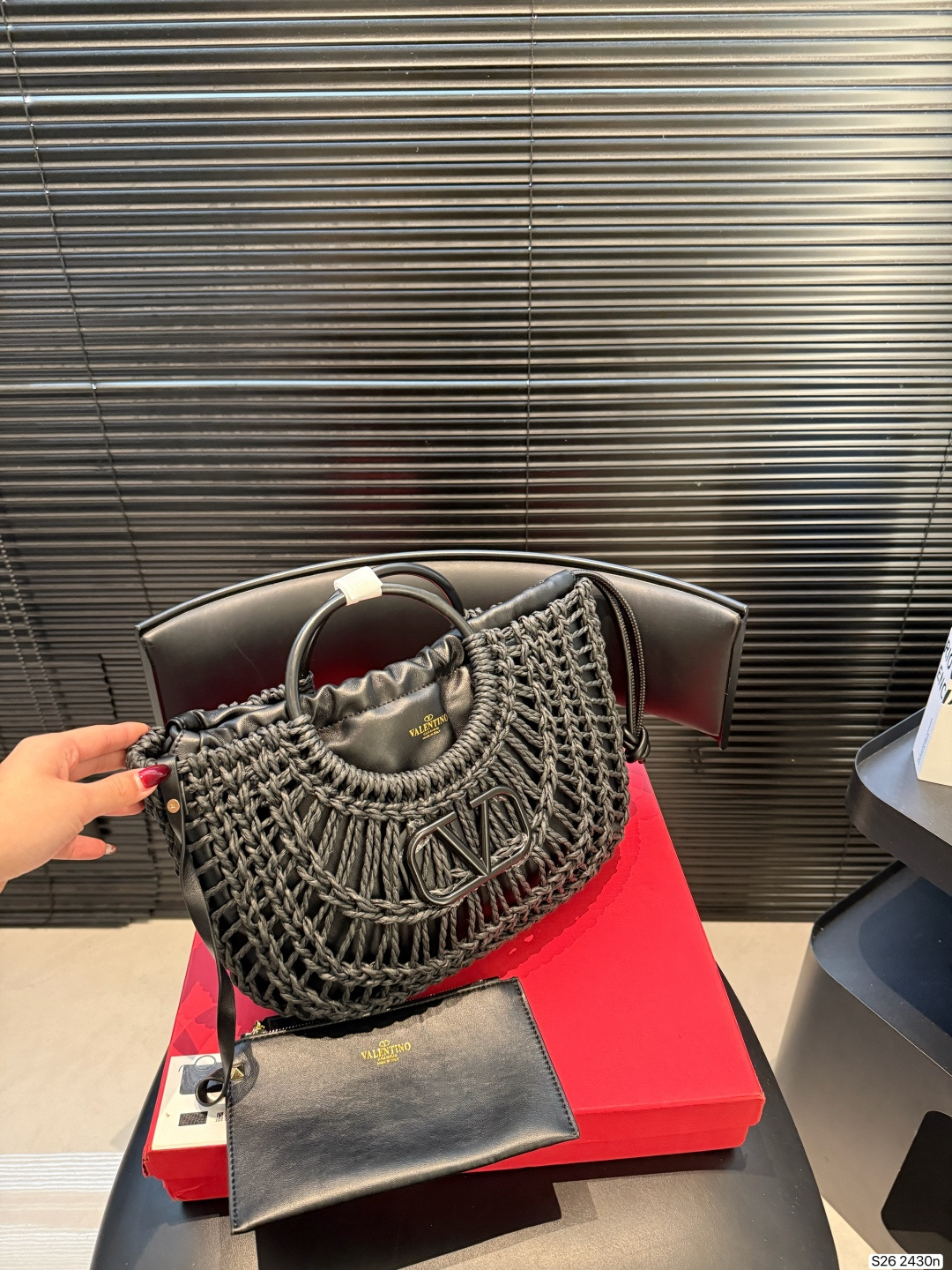 Valentino Straw Handbag - Image 3