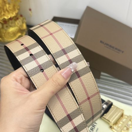 Burberry Reversible Check TB Belt 35MM Top Quality - Image 8