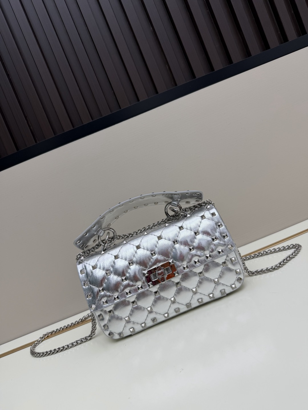 Valentino Garavani Rockstud Spike Medium Chain-Strap Handbag - Image 1