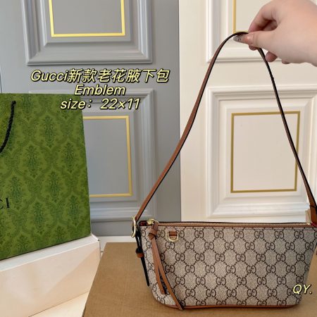 Gucci GG Emblem Small Shoulder Bag - Image 2