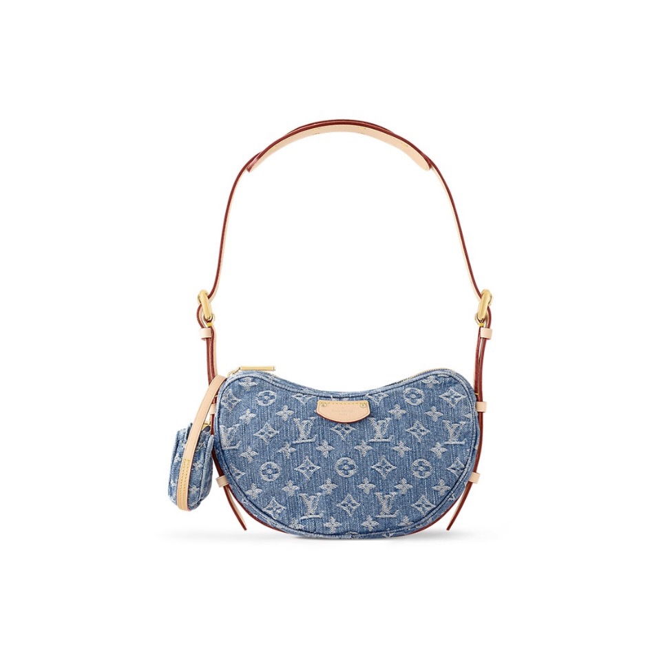 LV CROISSANT Denim Handbag - Image 1