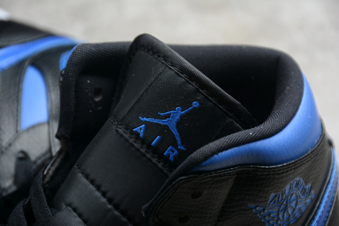 Air Jordan 1 Mid black hyper royal 554724-068 - Image 12