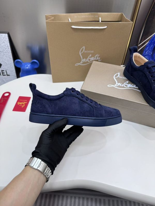 Christian Louboutin Navy Suede Couple's Shoes