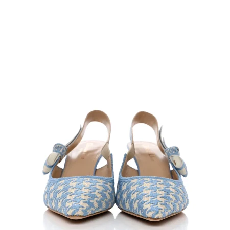 Dior Cotton Houndstooth J'Adior Slingback Heels - Image 2