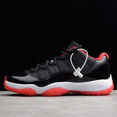 AIR JORDAN 11 RETRO LOW "BRED" BLACK/ RED mens 528895-012 - Image 2