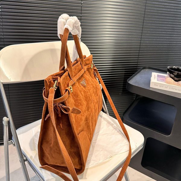 Prada Large suede handbag