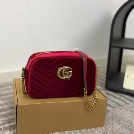 Gucci Velvet Camera Bag - Image 1