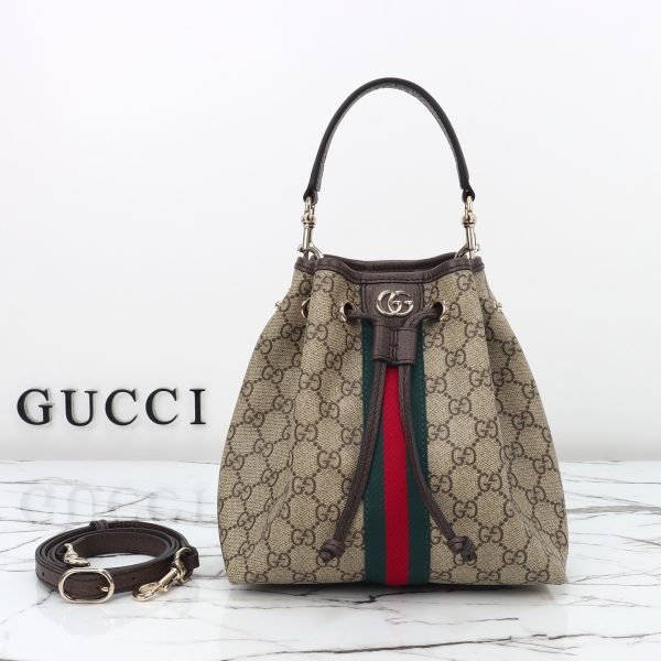 Gucci Ophidia Beige Bucket Bag