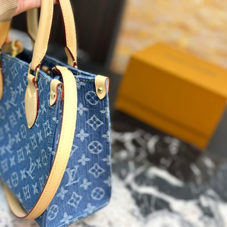 LV Monogram Denim OnTheGo PM Bag - Image 3