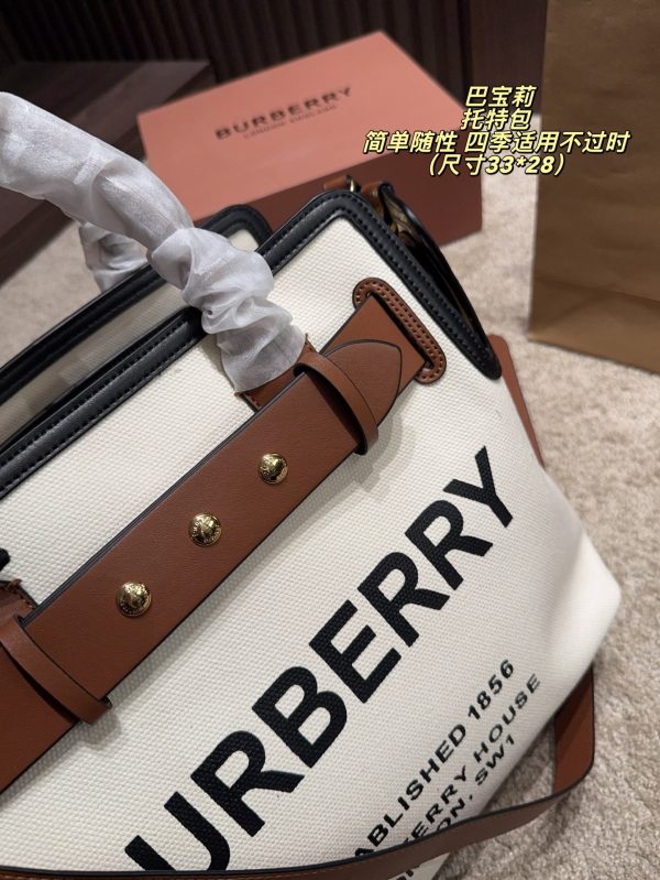 Burberry Cotton Canvas TripleStud Belt Bag