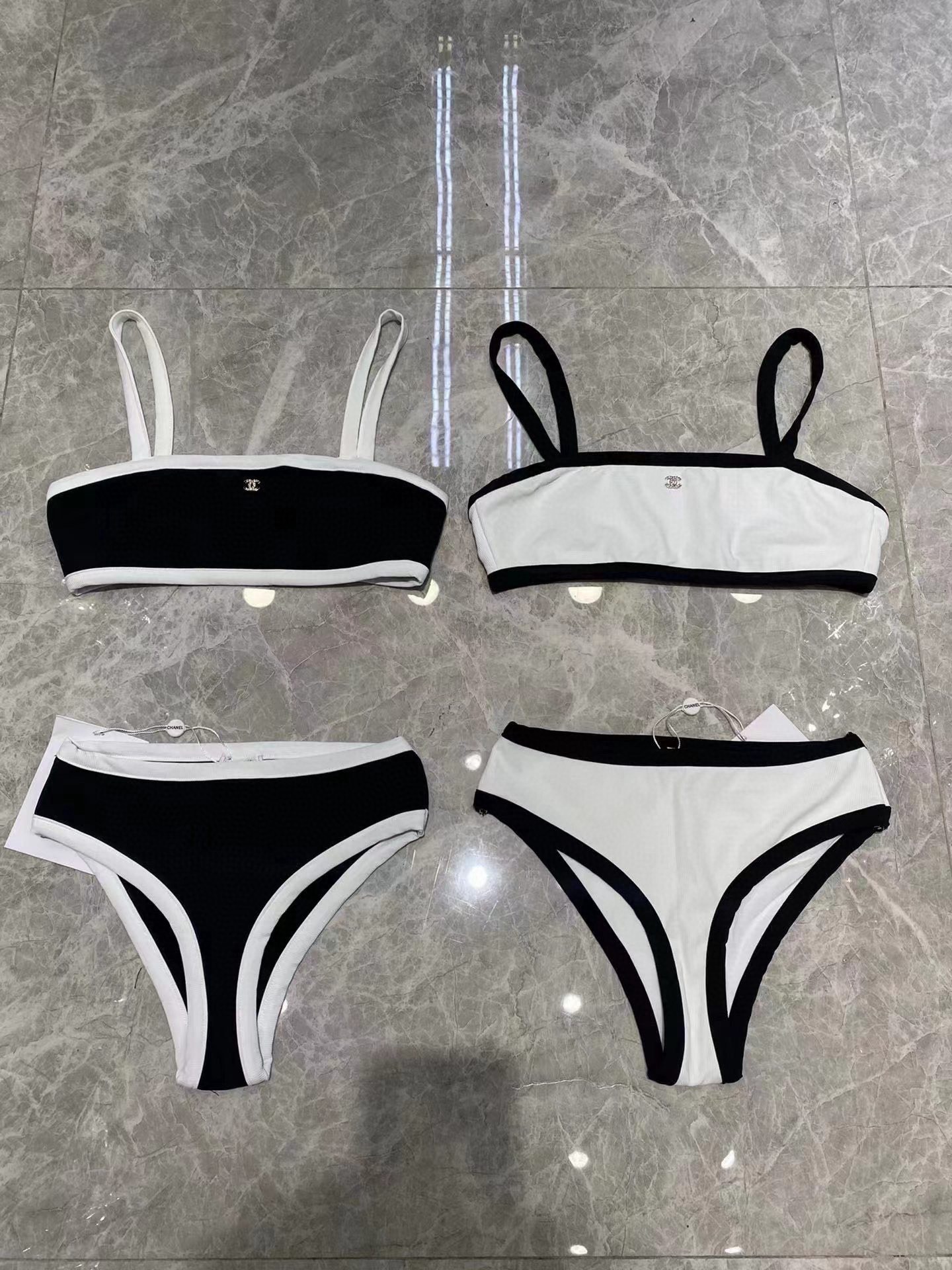 Chanel Two-Piece Swimsuit Swimwear - Image 1