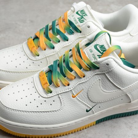 Nike Air Force 1 07 Low White Green Noise Yellow Shoes ZJ6695-303 - Image 7