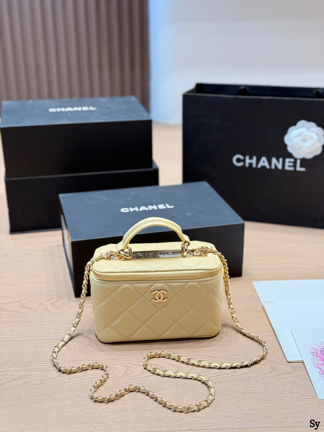 Chanel Long Vanity With Chain Bag - Image 6