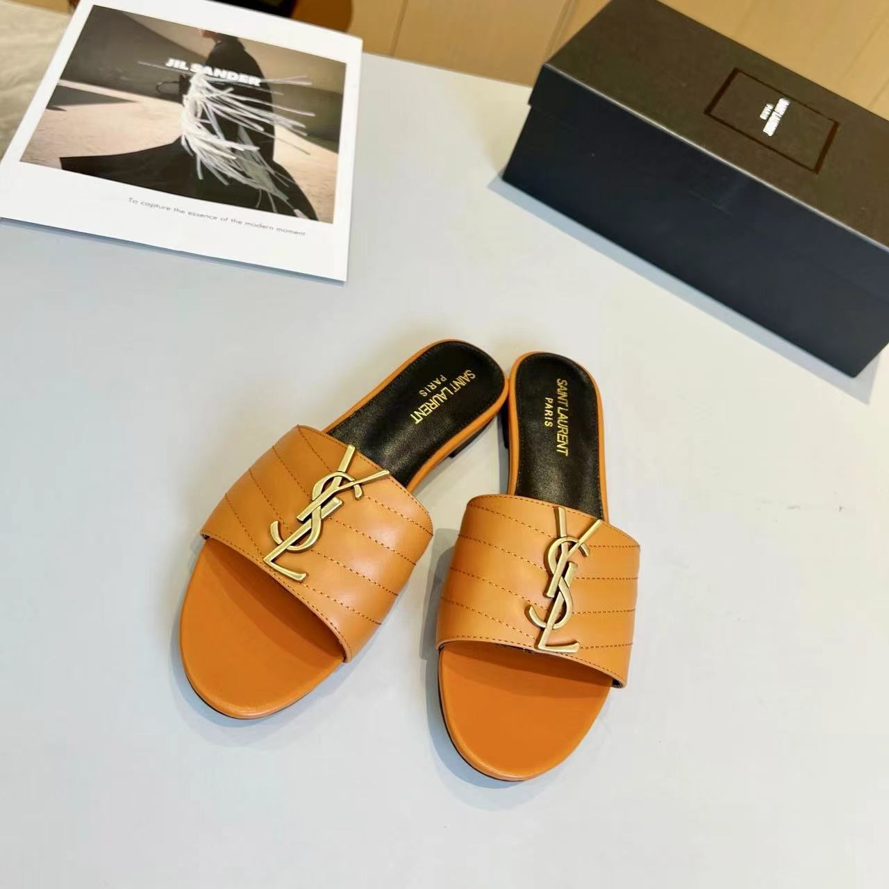 YSL Saint Laurent Gold Label Slippers - Image 5