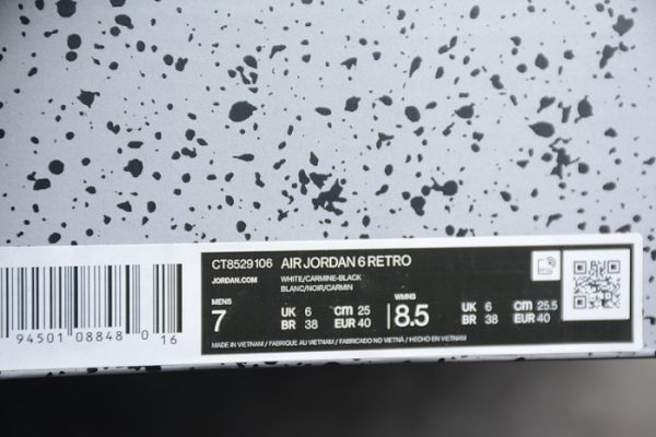 Air Jordan 6 Retro "Carmine" ??2021??CT8529-106