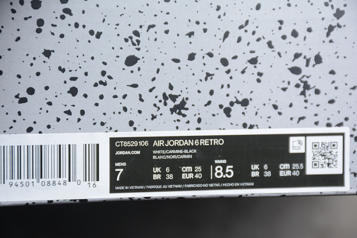 Air Jordan 6 Retro "Carmine" ??2021??CT8529-106 - Image 12