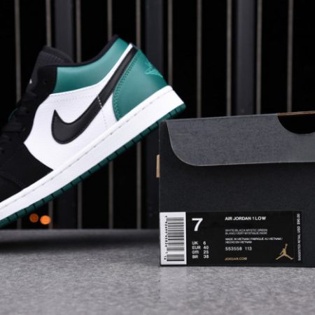 Jordan 1 Low Mystic Green 553558-113 - Image 14