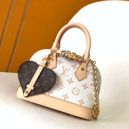 LV Alma BB Mini White