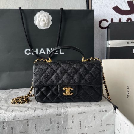 Chanel Top Mini Caviar Bag - Image 3